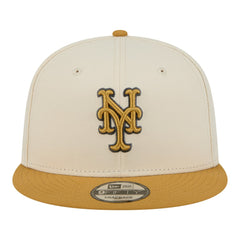 New York Mets Two-Tone Color Pack 9FIFTY Snapback Hat Light Beige/Khaki | New Era
