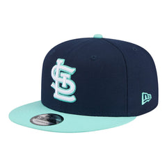 St. Louis Cardinals 2-Tone Color Pack 9FIFTY Snapback Hat Navy/Turquoise | New Era