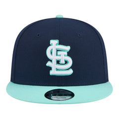 St. Louis Cardinals 2-Tone Color Pack 9FIFTY Snapback Hat Navy/Turquoise | New Era