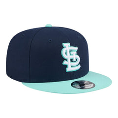 St. Louis Cardinals 2-Tone Color Pack 9FIFTY Snapback Hat Navy/Turquoise | New Era