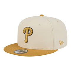 Philadelphia Phillies Two-Tone Color Pack 9FIFTY Snapback Hat Light Beige/Khaki | New Era