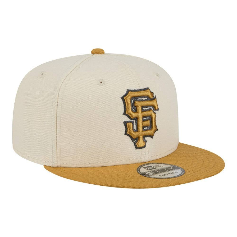 San Francisco Giants 2-Tone Color Pack 9FIFTY Snapback Hat Light Beige/Khaki | New Era