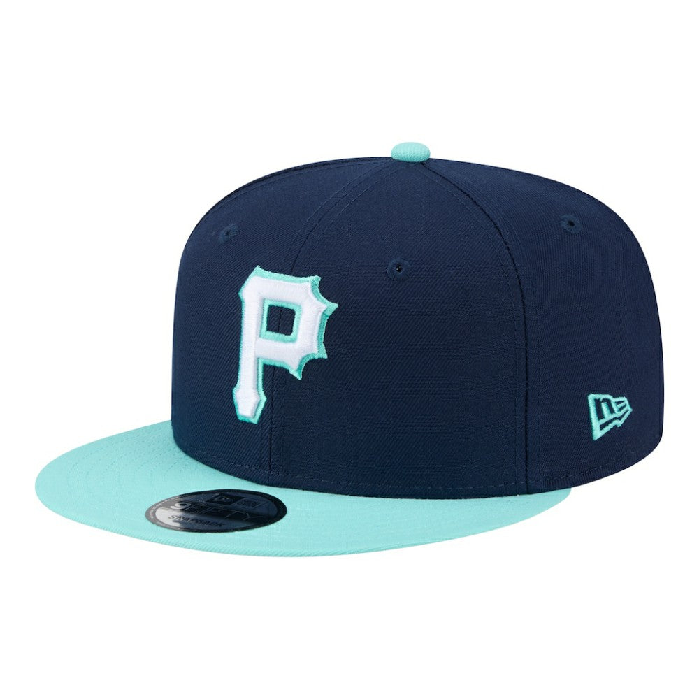 Pittsburgh Pirates Two-Tone Color Pack 9FIFTY Snapback Hat Navy/Turquoise | New Era