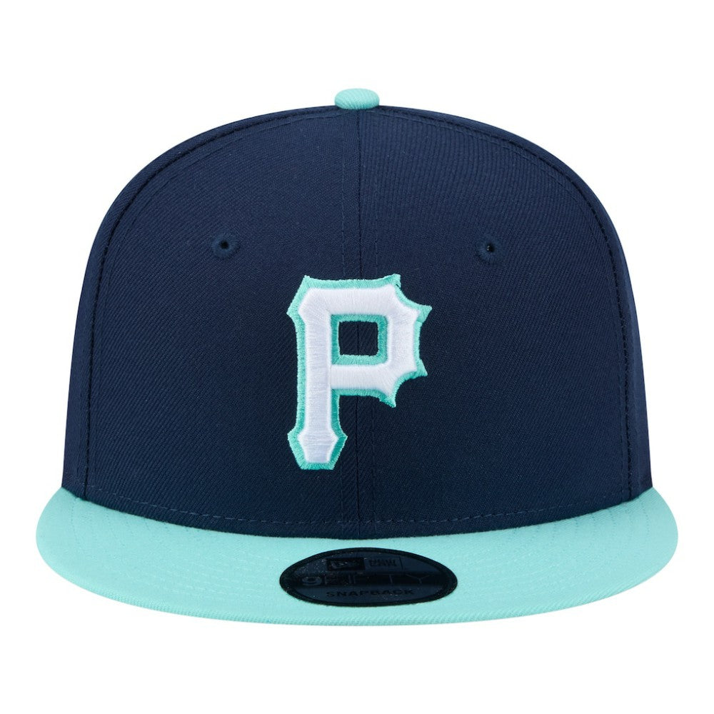 Pittsburgh Pirates Two-Tone Color Pack 9FIFTY Snapback Hat Navy/Turquoise | New Era