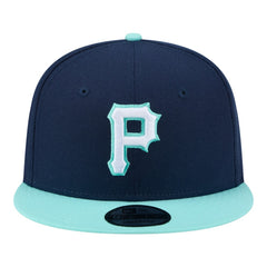 Pittsburgh Pirates Two-Tone Color Pack 9FIFTY Snapback Hat Navy/Turquoise | New Era