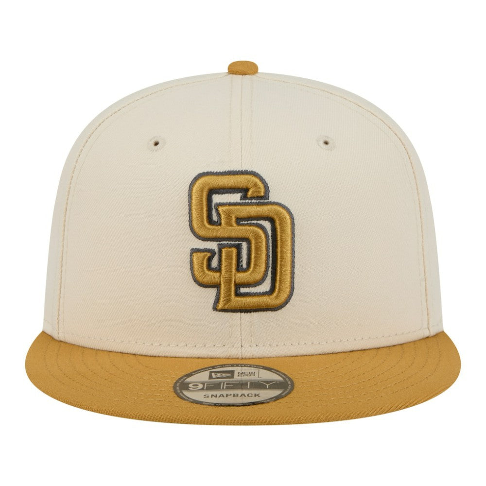 San Diego Padres 2-Tone Color Pack 9FIFTY Snapback Hat Light Beige/Khaki | New Era