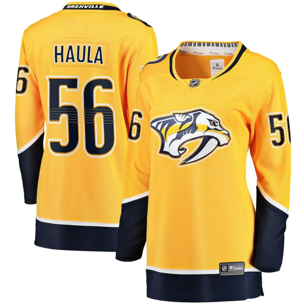 Erik Haula Nashville Predators Fanatics Women's Home Breakaway Player Jersey Gold