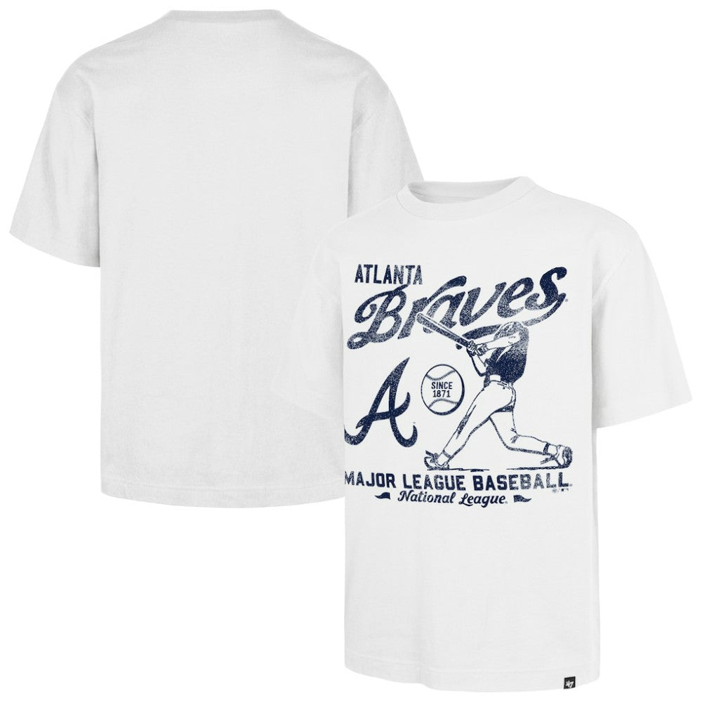 Atlanta Braves Regional Batter Foundation T-Shirt White | 47 brand
