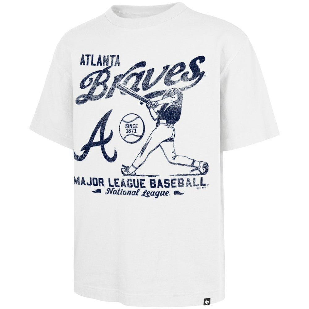 Atlanta Braves Regional Batter Foundation T-Shirt White | 47 brand