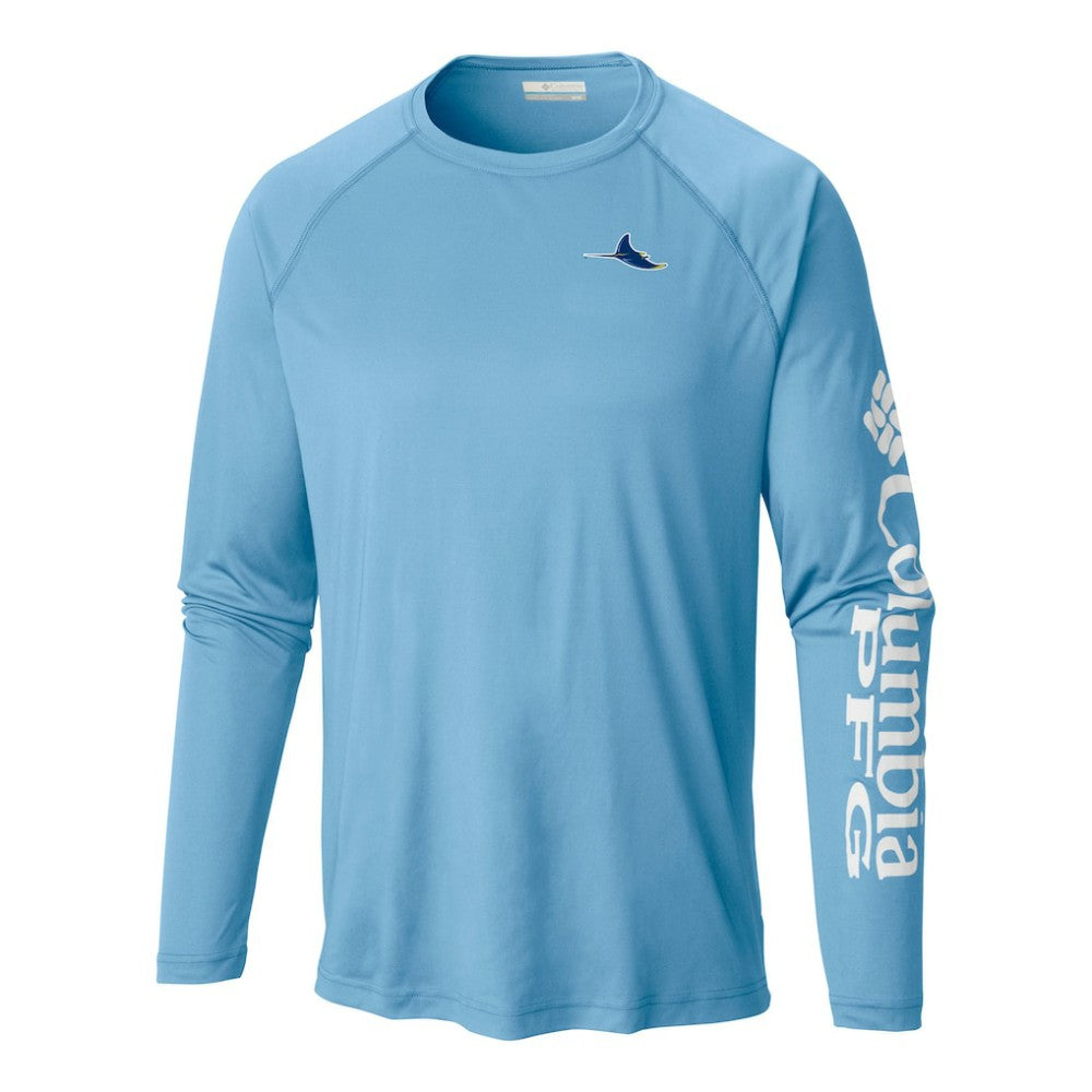 Tampa Bay Rays Terminal Tackle Long Sleeve Shirt Light Blue | Columbia