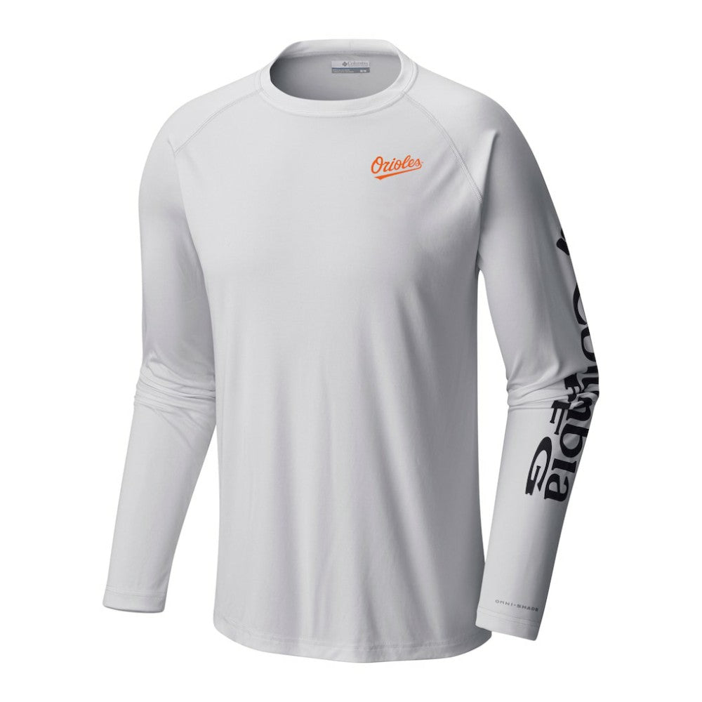 Baltimore Orioles Terminal Tackle Long Sleeve Shirt White | Columbia