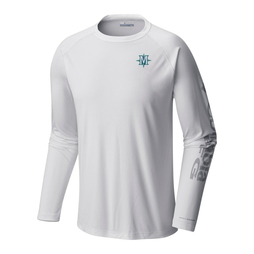 Seattle Mariners Terminal Tackle Long Sleeve Shirt White | Columbia