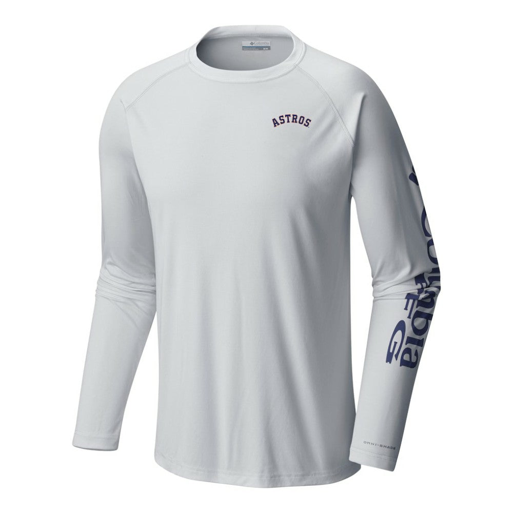 Houston Astros Terminal Tackle Long Sleeve Shirt White | Columbia