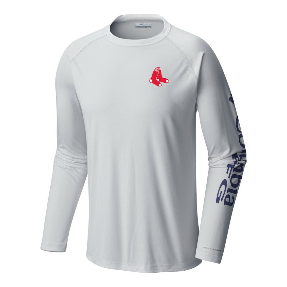 Boston Red Sox Terminal Tackle Long Sleeve Shirt White | Columbia