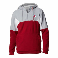 Cleveland Guardians Men's Lodge Fleece Quarter-Zip Hoodie Red | Columbia