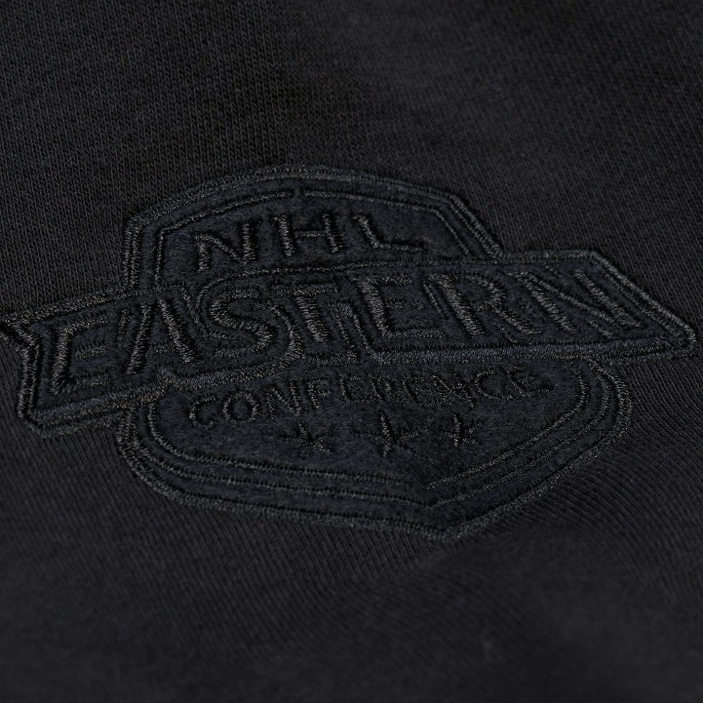 Detroit Red Wings Mitchell & Ness Phantom Fleece Crew Neck Sweatshirt Black