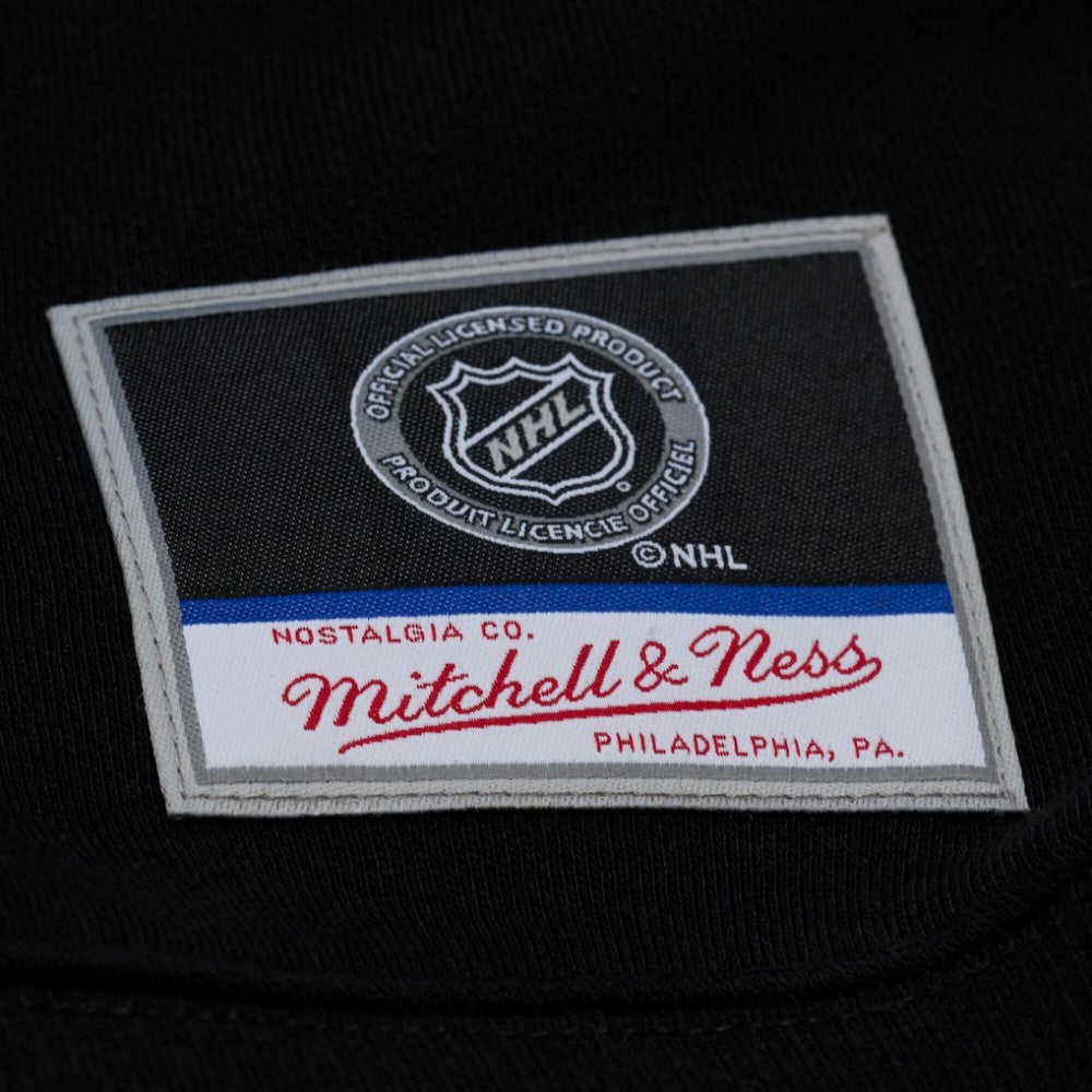 Detroit Red Wings Mitchell & Ness Unisex Phantom Fleece Crew Neck Sweatshirt Black