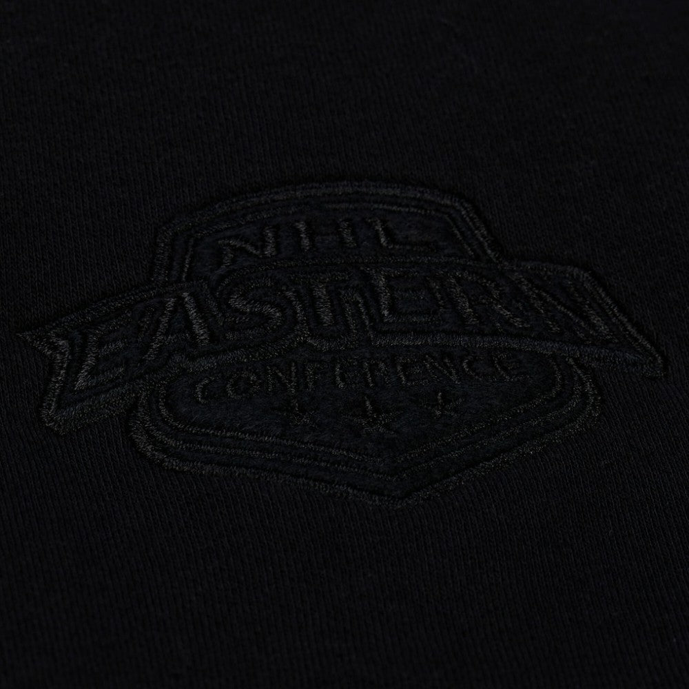Detroit Red Wings Mitchell & Ness Unisex Phantom Fleece Crew Neck Sweatshirt Black