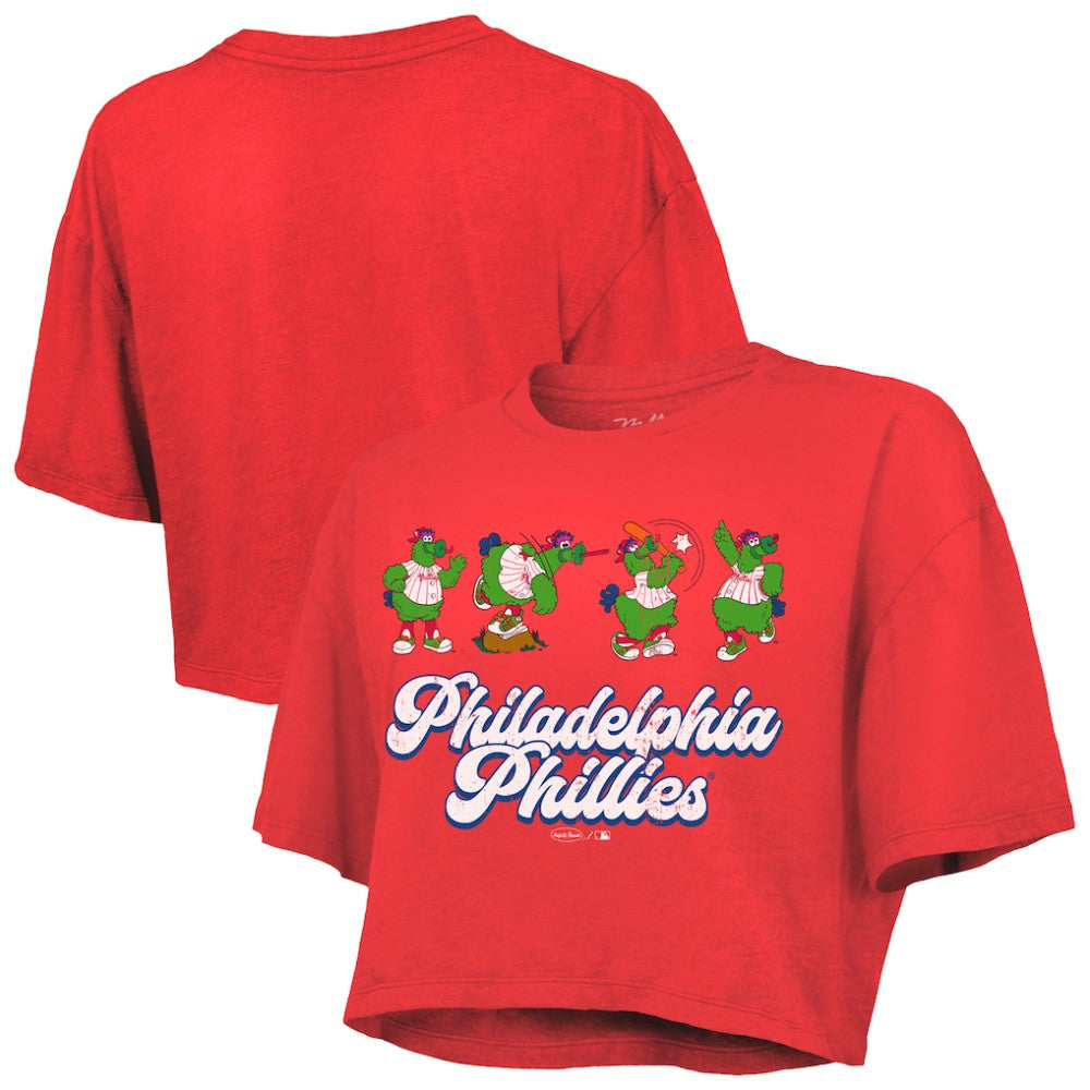 Philadelphia Phillies Majestic Threads Women's Boxy Crop T-Shirt Red