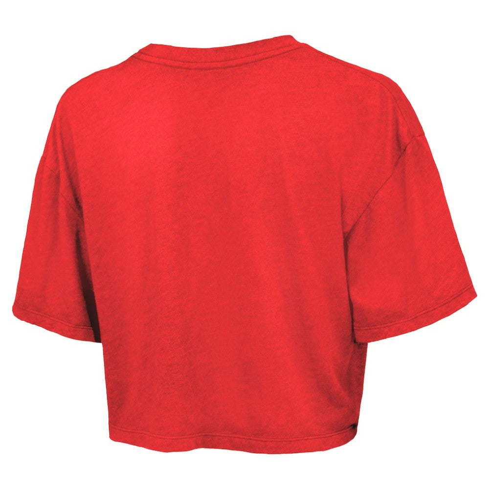 Philadelphia Phillies Majestic Threads Women's Boxy Crop T-Shirt Red