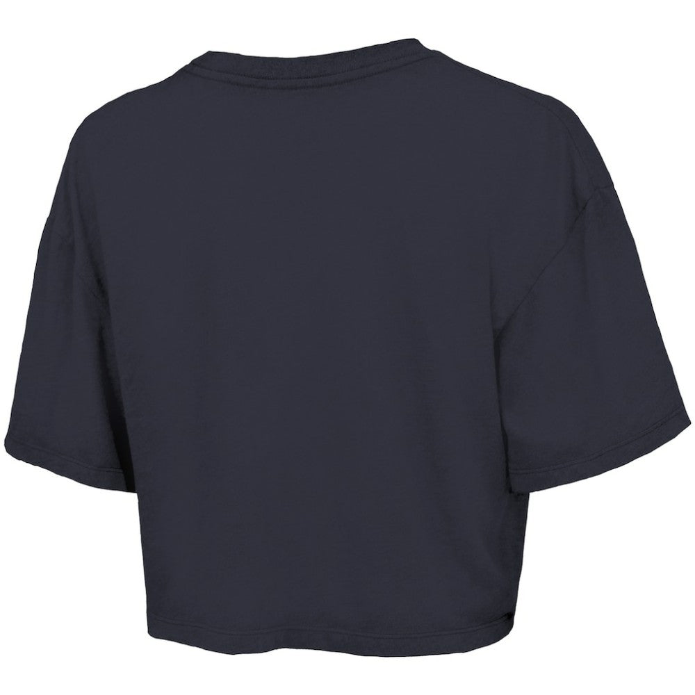 Detroit Tigers Majestic Threads Women's Boxy Crop T-Shirt Navy