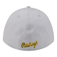 Pittsburgh Pirates Patch 39THIRTY A-Frame M-Crown Perforated Flex Hat Gray | New Era