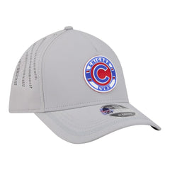 Chicago Cubs Patch 39THIRTY A-Frame M-Crown Perforated Flex Hat Gray | New Era