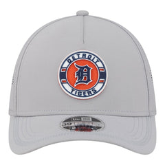 Detroit Tigers Patch 39THIRTY A-Frame M-Crown Perforated Flex Hat Gray | New Era
