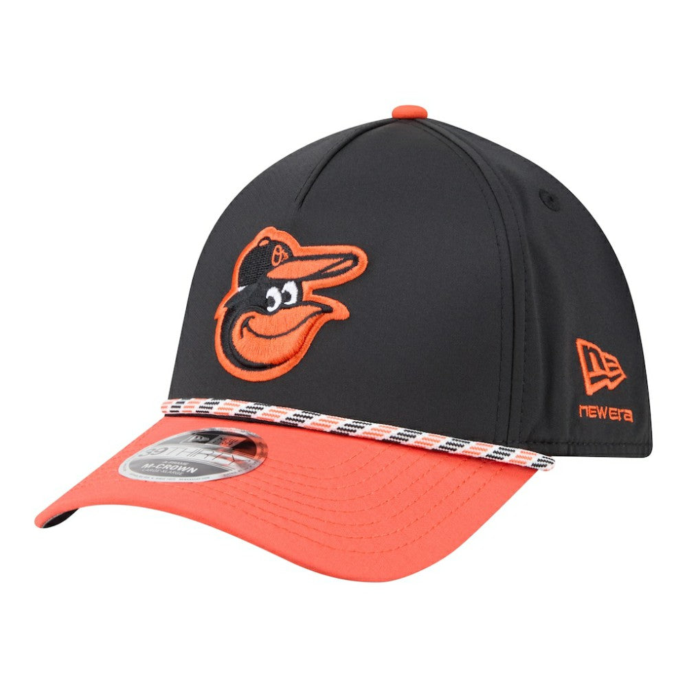 Baltimore Orioles Rope M-Crown A-Frame 39THIRTY Flex Hat Black/Orange | New Era