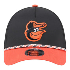 Baltimore Orioles Rope M-Crown A-Frame 39THIRTY Flex Hat Black/Orange | New Era