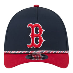 Boston Red Sox Rope M-Crown A-Frame 39THIRTY Flex Hat Navy/Red | New Era