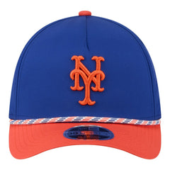 New York Mets Rope M-Crown A-Frame 39THIRTY Flex Hat Royal/Orange | New Era