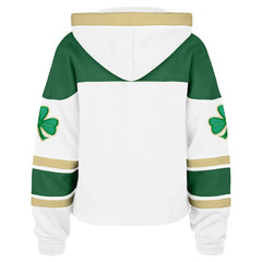 Utah Mammoth '47 Women's McLucky Cropped Lacer Hoodie White