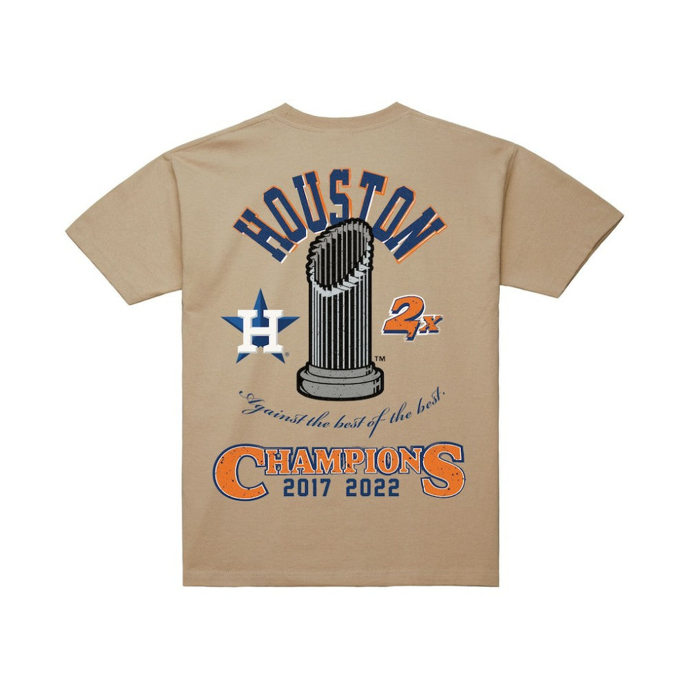 Houston Astros Legacy Defined T-Shirt Cream | Mitchell & Ness