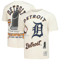 Detroit Tigers Legacy Defined T-Shirt Cream | Mitchell & Ness
