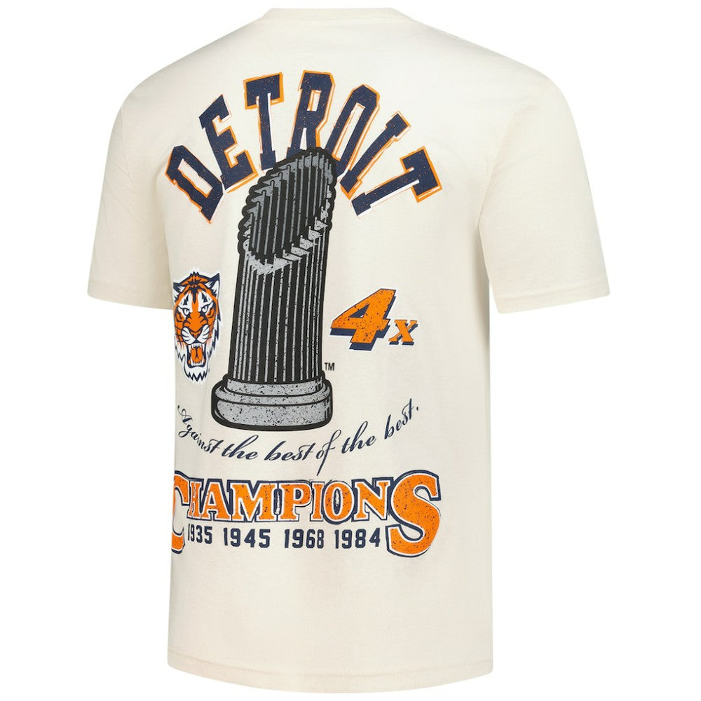 Detroit Tigers Legacy Defined T-Shirt Cream | Mitchell & Ness