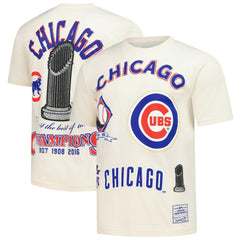 Chicago Cubs Legacy Defined T-Shirt Cream | Mitchell & Ness