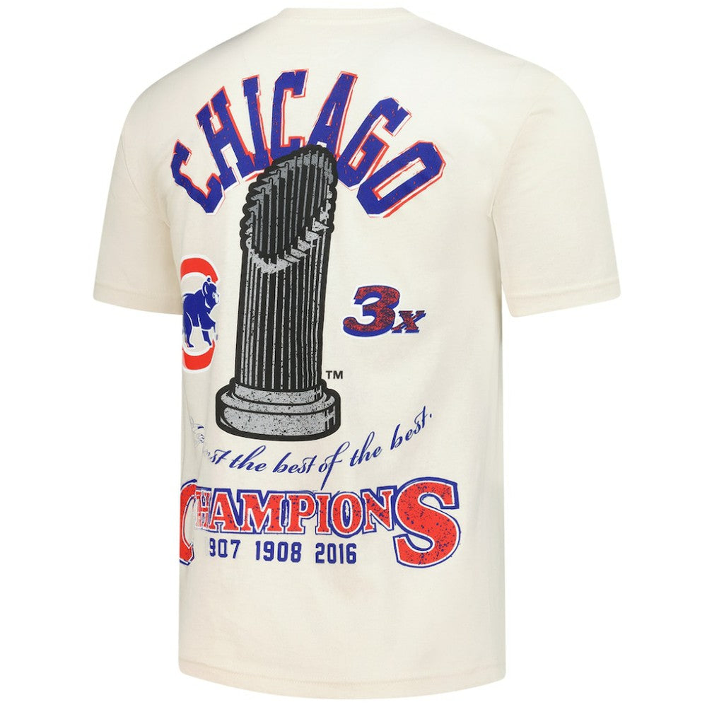Chicago Cubs Legacy Defined T-Shirt Cream | Mitchell & Ness