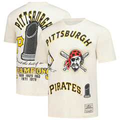 Pittsburgh Pirates Legacy Defined T-Shirt Cream | Mitchell & Ness