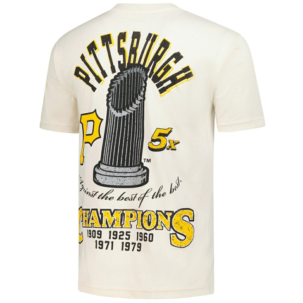 Pittsburgh Pirates Legacy Defined T-Shirt Cream | Mitchell & Ness