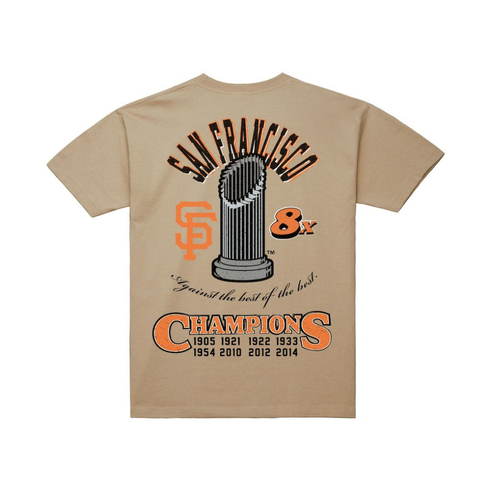 San Francisco Giants Legacy Defined T-Shirt Cream | Mitchell & Ness