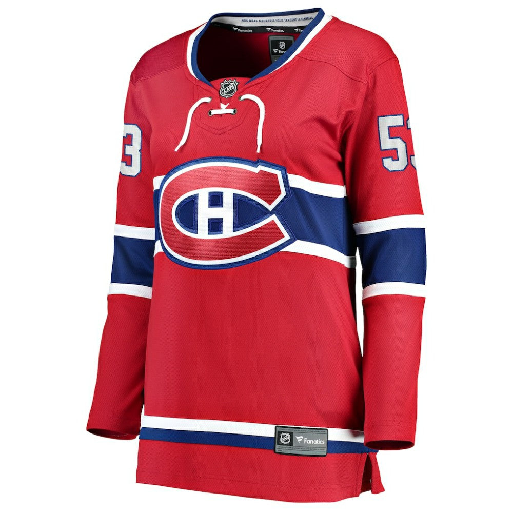 Noah Dobson Montreal Canadiens Fanatics Women's Home Breakaway Jersey Red