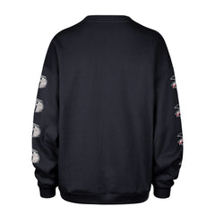 Cleveland Guardians Women's Trendy Team Go Big Oversized Sweatshirt Navy | 47 brand