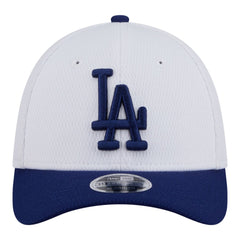Los Angeles Dodgers Youth Baseball 39THIRTY M-Crown Flex Hat White/Royal | New Era