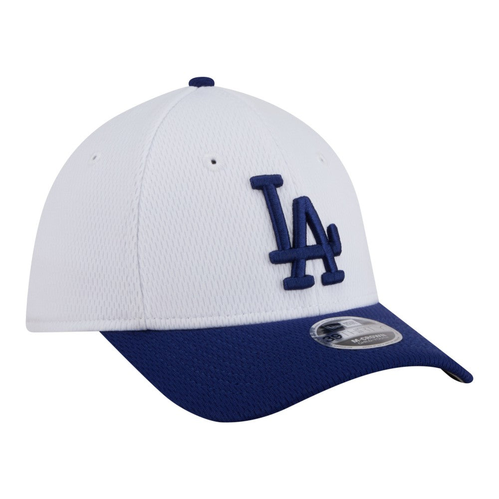 Los Angeles Dodgers Youth Baseball 39THIRTY M-Crown Flex Hat White/Royal | New Era