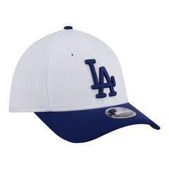 Los Angeles Dodgers Youth Baseball 39THIRTY M-Crown Flex Hat White/Royal | New Era