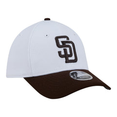 San Diego Padres Youth Baseball 39THIRTY M-Crown Flex Hat White/Brown | New Era