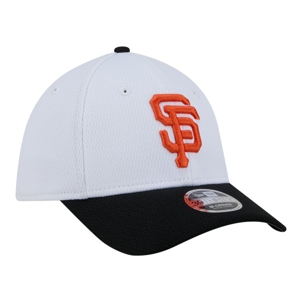 San Francisco Giants Youth Baseball 39THIRTY M-Crown Flex Hat White/Black | New Era