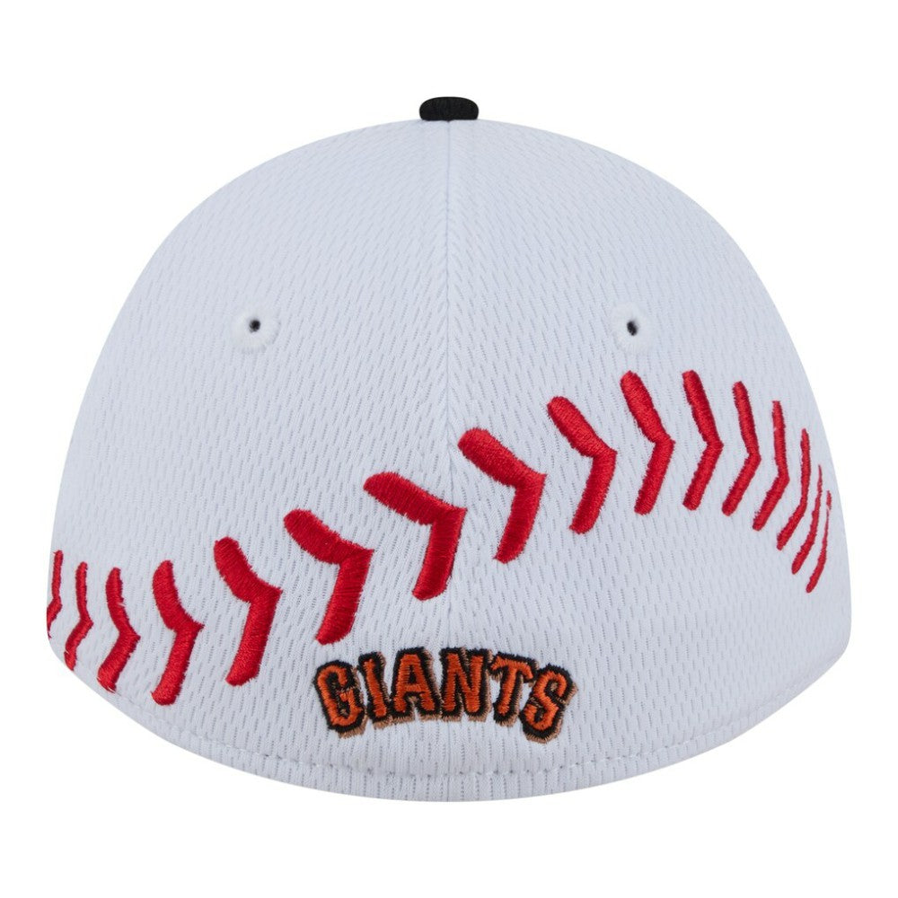 San Francisco Giants Youth Baseball 39THIRTY M-Crown Flex Hat White/Black | New Era