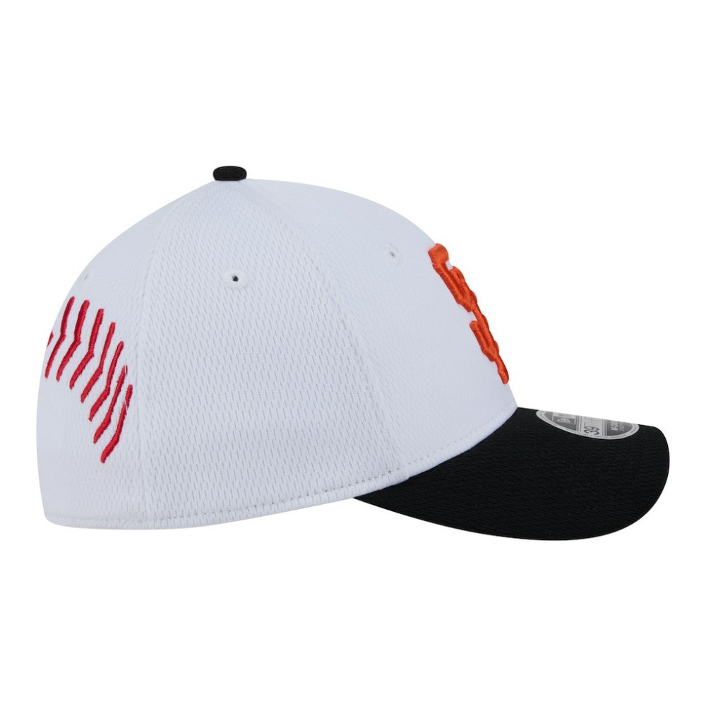 San Francisco Giants Youth Baseball 39THIRTY M-Crown Flex Hat White/Black | New Era